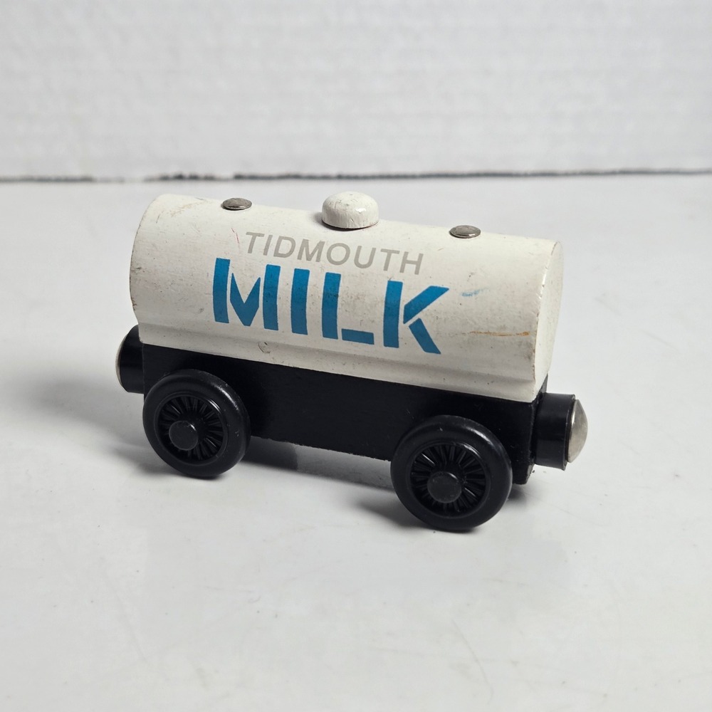 2000 Thomas The Train Wooden Railway Tidmouth Milk Car Britt Allcroff